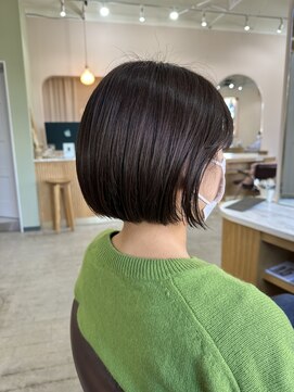 キュオンシア(CUEON. ciea) ミニボブ×グレージュ