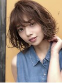 優しいフンワリカールボブ【センター南髪質改善オージュア】