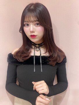 ボタン シブヤ(VOTAN SHIBUYA) カラー/レイヤー/レッド/韓国ヘア/渋谷/顔まわり