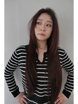 ガガ 心斎橋(GAGA) 韓国/ハイトーンカラー/ワンホンヘア/レイヤーカット/髪質改善