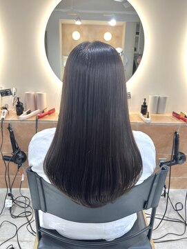 キャンバス バイ ネオリーブ 横浜西口(Canvas by neo.) 艶髪　酸性ストレート　くすみベージュ