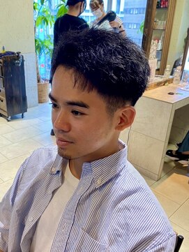 ヘアリゾート粋 ティガ 池袋店(tiga) メンズカット/ブラック/刈り上げ