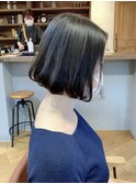 黒髪/大人ボブ/マッシュショート/アッシュカラー[銀座/東銀座]