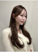 韓国風/レイヤー/小顔/前髪カット/髪質改善/グレージュ/透明感