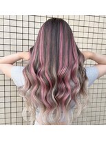 ミラージュ 船橋(Miraju)&nbsp;プルエクステ/ピンクメッシュ[船橋/エクステ/ダブルカラー]