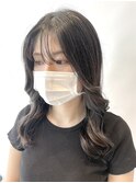 グレージュ/インナーシルバー/イヤリングカラー