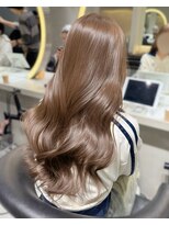 ロンドウル 熊本(Lond ulu) ウェーブミディアムメルティカラー×ブリーチなし韓国【熊本】