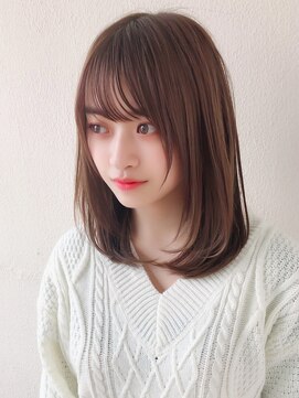 アフロート ディル(AFLOAT D'L) 小顔前髪イメチェン顔周りカットミディアムレイヤー20代30代40代