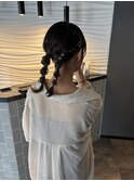 ツイン編み込み