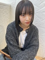 オーセンヘア(AUTHEN.HAIR)&nbsp;切りっぱなし×グレージュ