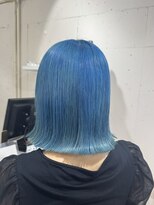 アジールヘア 北千住駅西口店(agir hair)&nbsp;寒色系ハイトーンライトブルーカラー