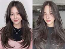 池袋/池袋駅/ブリーチ/ダブルカラー/縮毛矯正/前髪カット/韓国