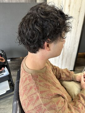 メンズ×スパイラルパーマ