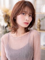 カバーヘア ブリス 戸田公園西口店(COVER HAIR bliss)&nbsp;大人可愛いチェリーレッド外ハネくびれヘアa戸田公園20代30代