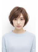 ショートボブ【レイヤー】【面長】【くせ毛】【小顔】【ボブ】