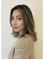 ヘアースタジオ ゼン カロン(Hair studio Zen kalon) バレイヤージュカラー×くすみカラー20代30代40代50代