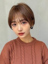 ギークス(GEEKS) 【GEEKS渋谷】ウォームブラウン/冬カラー/大人ショートボブ/小顔