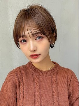 ギークス(GEEKS) 【GEEKS渋谷】ウォームブラウン/冬カラー/大人ショートボブ/小顔