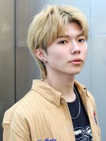 カヴァルバイクロト(KAVAL by KUROT) ハイトーンカラー/金髪/2ブロック/センターパート