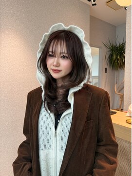 天神美容室 ハッシュカット福岡×レイヤー×韓国巻き×髪質改善