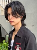 ウルフレイヤー/学生/ショート/センターパート/池袋メンズカット