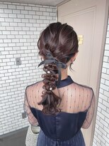 フェリーチェ 六本木店(Felice)&nbsp;編みおろしアレンジ ヘアセット お呼ばれヘア