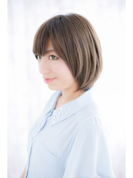 ミック ヘアアンドビューティー 大山店(miq  Hair&Beauty) 美人顔に格上げ！シンプルなナチュラルボブ