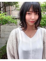 ヘアーデザイン ルシア(Hair Design Lucia)&nbsp;ミディアムレイヤー　シースルーバング