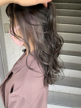 エミュー(emue) ラベンダーアッシュ×イヤリングカラー