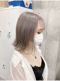 【MIRAC町田店河原崎】ホワイトグレージュボブ