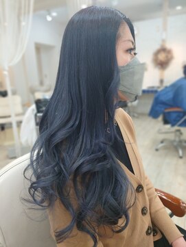 シアニスタ 濃いめのアッシュブルーカラー