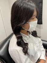 ジ エクト 心斎橋(The Ect) 韓国コテ巻き風パーマ×顔まわり小顔カット
