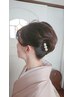 お着付け＆ヘアセット/訪問着　　　　13200円→12000円