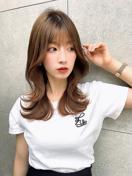 ロンド アンブル 四条烏丸(Lond ambre) 【Lond ambre】五島巨幹 韓国風/フェイスレイヤー/クビレヘアT