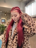 ゼスト クレス(ZEST Cres)&nbsp;【立川CRES三木】レッドカラー×コーンロウ