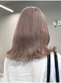 ミルクティーベージュダブルカラーグレージュカラーハイライト