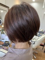 フリー(Free)&nbsp;大人可愛いショート/丸みショートボブ/ベージュ/ボブ