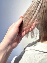 ネオヘアー 曳舟店(NEO Hair)&nbsp;ホワイトベージュ/ぱつっとボブ