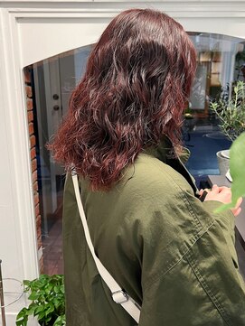 ラレイ ハラジュク(Lalei harajuku) 【ささき】スパイラルパーマ/オレンジ/レッド/パーマ