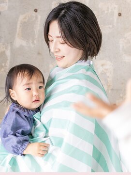 くらげ美容院 武蔵小杉 2人の多忙ママRさん/簡単スタイリングで作れるオシャレボブ