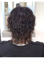 ビカム 名駅(become)&nbsp;メンズパーマ　波巻きウルフ　スパイラル　ミディアム　名古屋