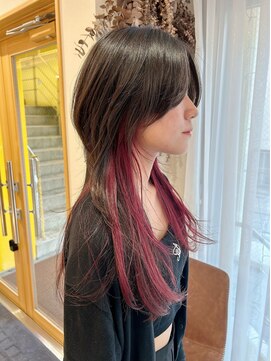 ベルバイヘアスイッチ(by hairswitch) インナーカラー/ロングウルフ