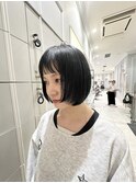 (銀座) 前上がりミニボブ