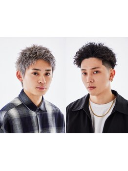 【学割U24あり】"モテすぎ注意"最高にカッコイイパリ髪で人生ぶち上げ★フェード×スパイキーが大人気◎