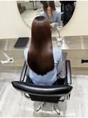 髪質改善 スーパーロング ワンレングス レイヤー 韓国風巻き