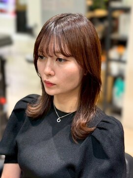 ジエクト 本店(The Ect) 似合わせカット/ロブ/ミディアム/くすみベージュ