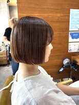 ブレス 横浜(bless) 20代 30代 大人ショートボブ ミニボブ ベージュ グレージュ