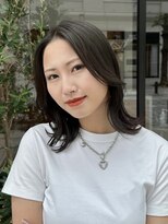 ブローチェアヴェダ&nbsp;オリーブカラー［郡山美容室、透明感カラー、アヴェダカラー］