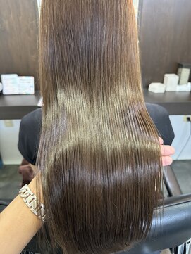 黒髪/クラゲヘアー/オリーブグレー/小顔/ココアベージュ/茨木 