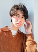 men's/メンズ/リバースセンターパート/サーフカール/フェード